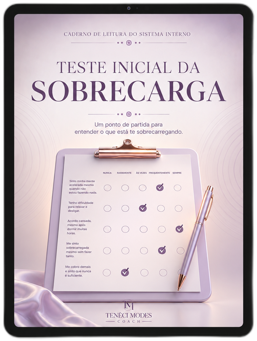 Tablet com o Teste Inicial da Sobrecarga